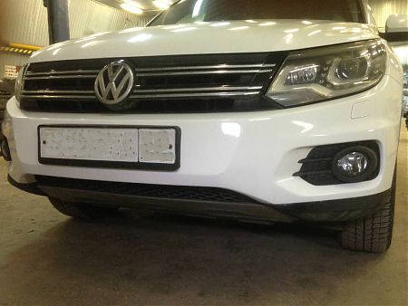 Передний бампер Volkswagen Tiguan после покраски